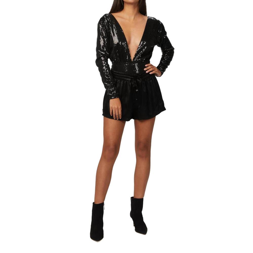 NEW IN THE MOOD FOR LOVE terry bodysuit in black